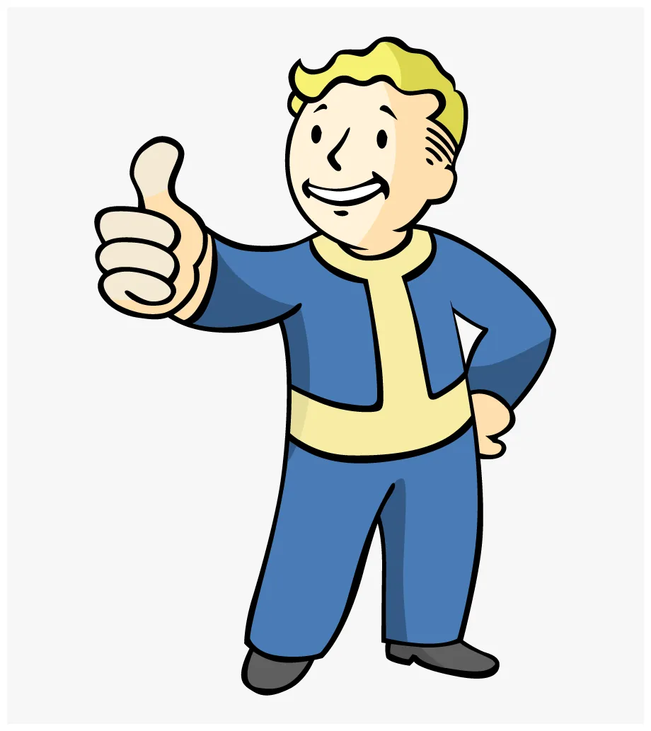 4 vault boy vector ai vault boy middle finger vault