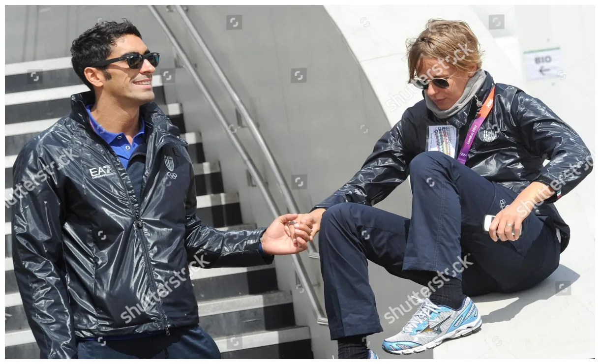 Filippo magnini l his girlfriend federica editorial stock