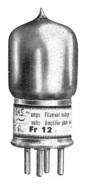 Fr 12, tube ; röhre fr 12 id28568, triode, vacuum radiomuseum