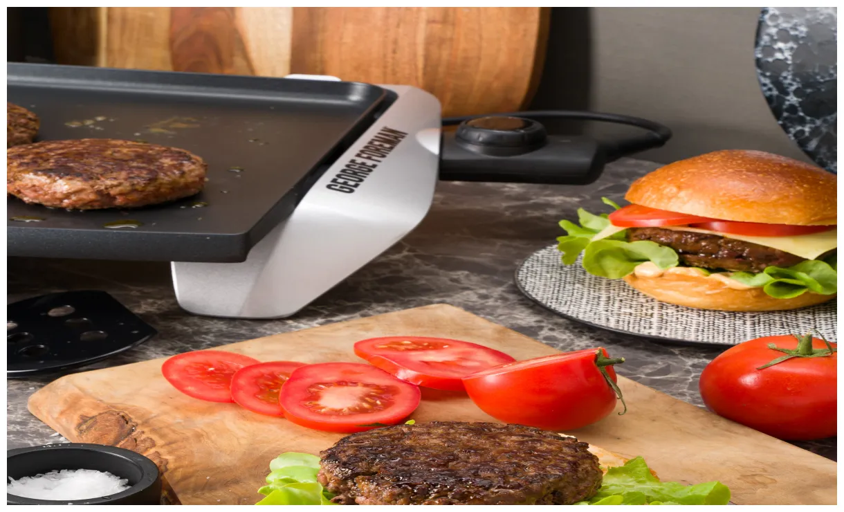 Electric griddle grills