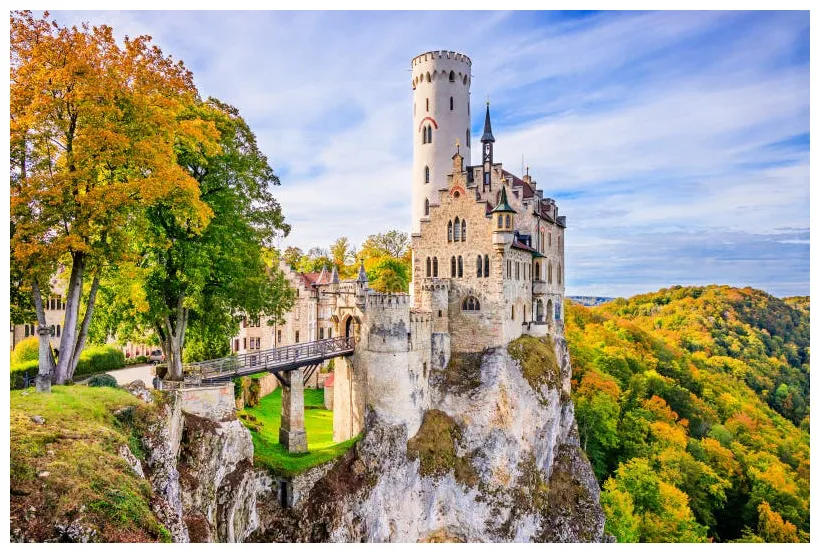 Germany, Lichtenstein Castle Stock Photo - Image of fairy, gothic