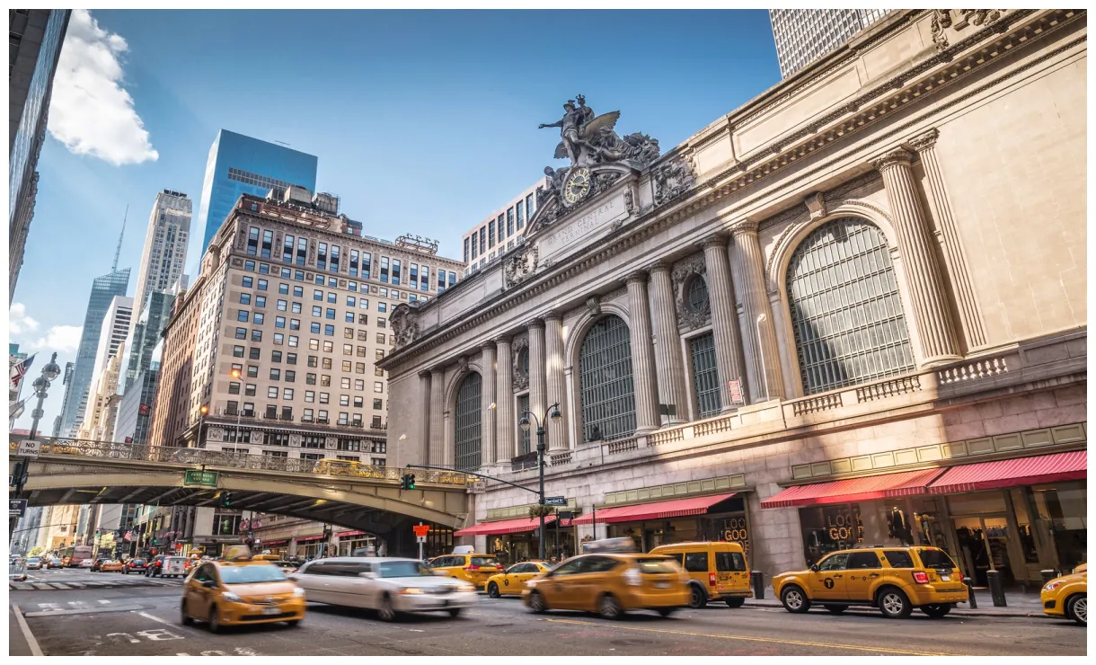 Terminal station in new york one of the busiest train
