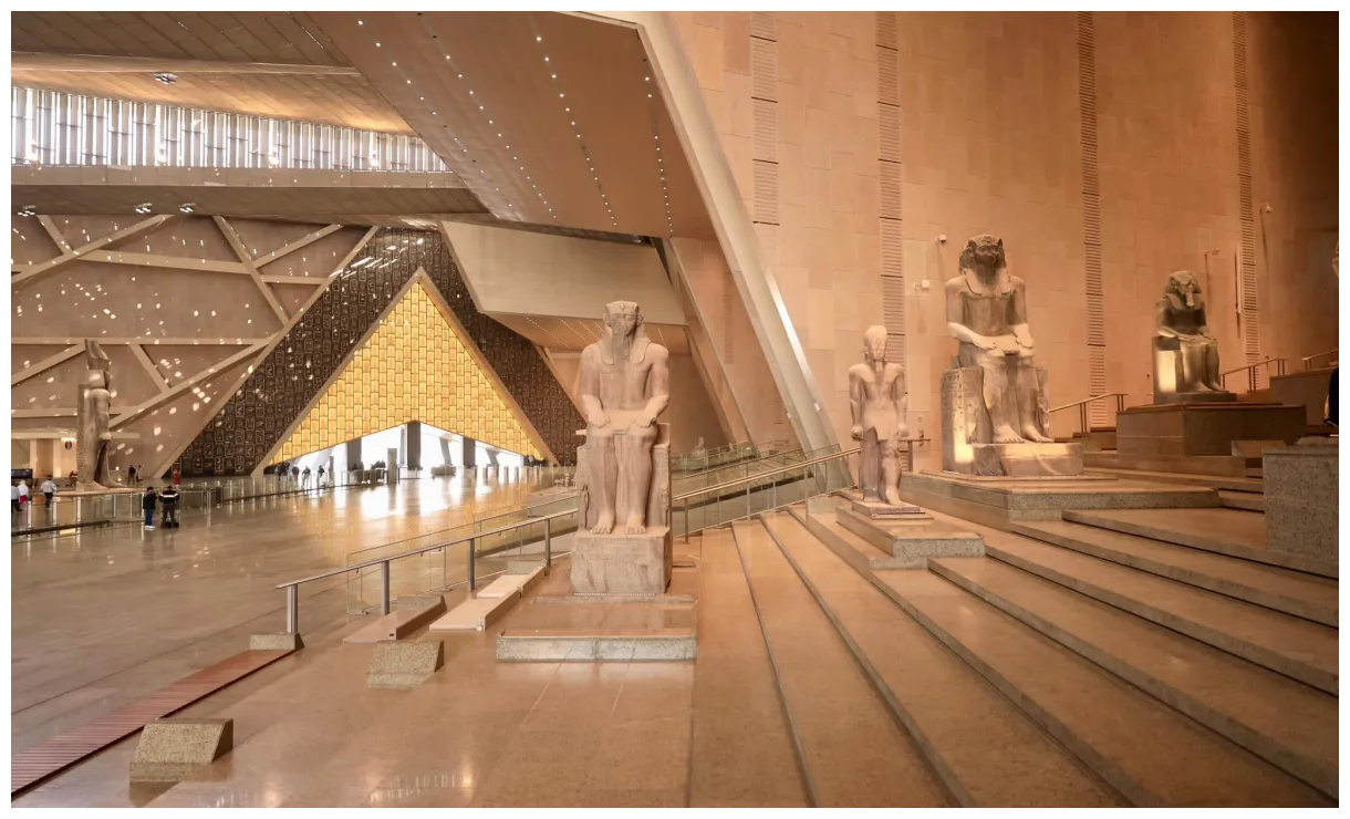 The Grand Egyptian Museum Opens Grand Staircase ahead of Full Launch