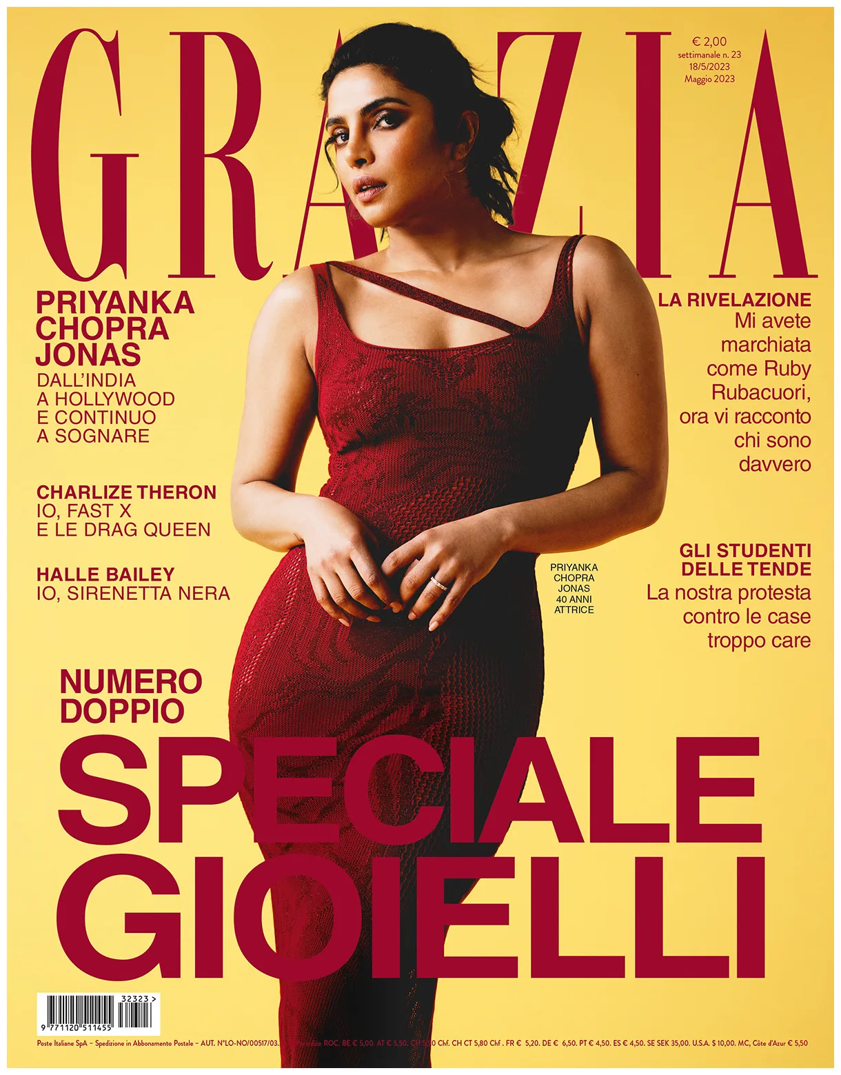 Grazia è in edicola con priyanka grazia.it
