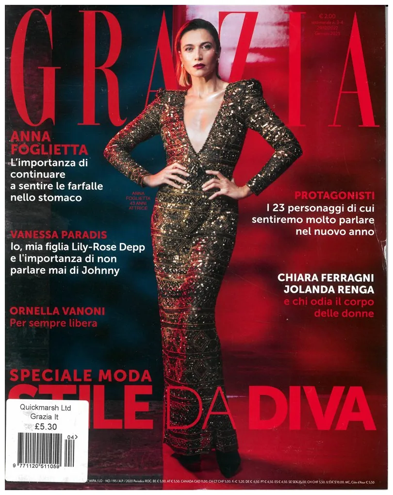 Grazia italian magazine subscription