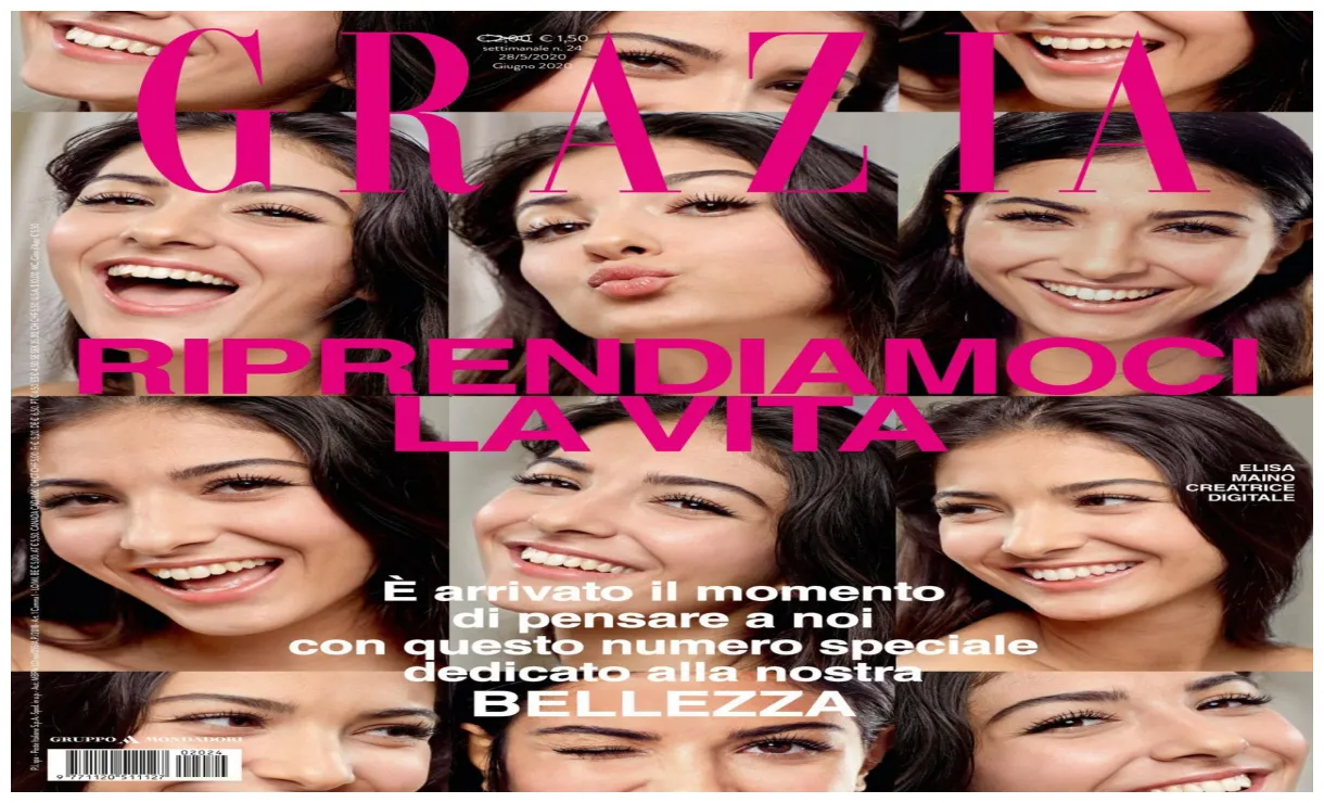 Elisa maino grazia magazine italy 05/28/2020 issue • celebmafia