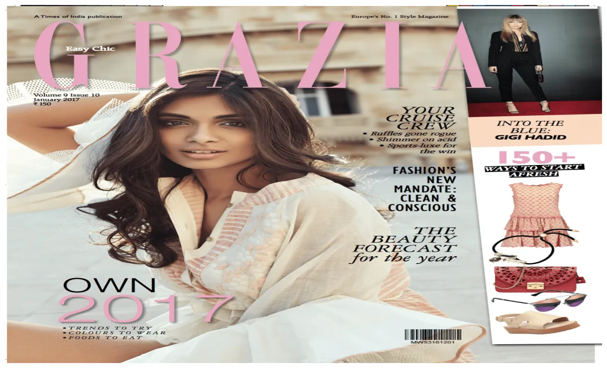 GRAZIA INDIA JAN 2017 COVER on Behance