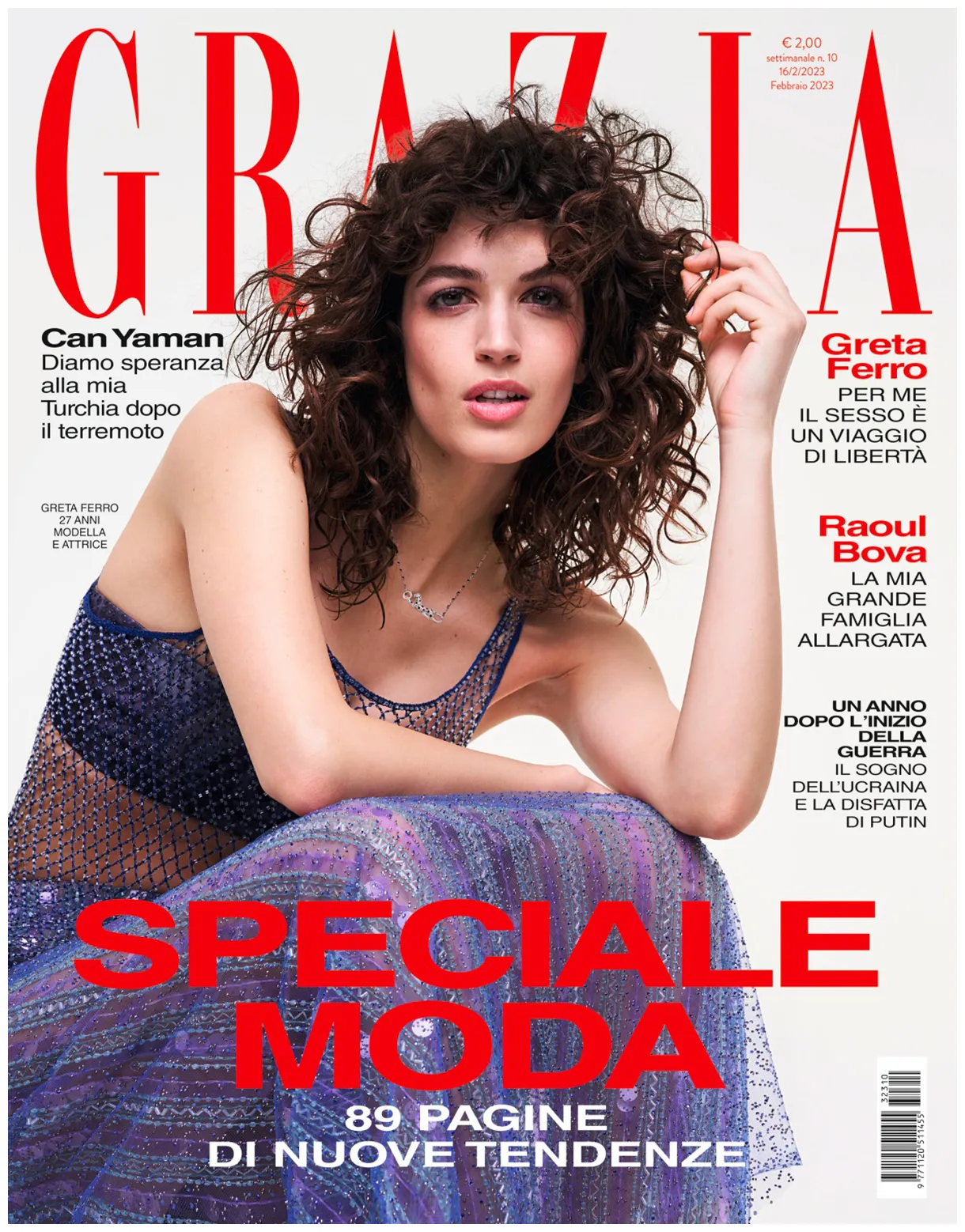 Grazia è in edicola con greta ferro grazia.it