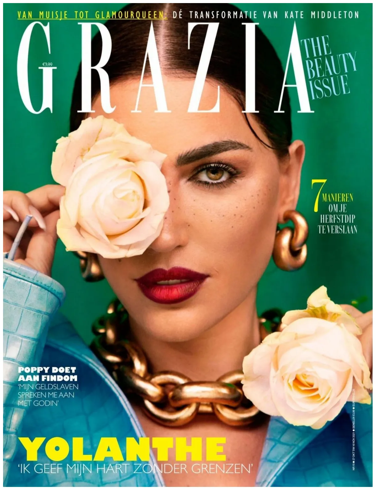 Yolanthe cabau van kasbergen in grazia magazine, october 2021 hawtcelebs