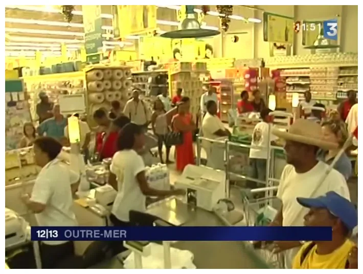Grève martinique supermarché ina