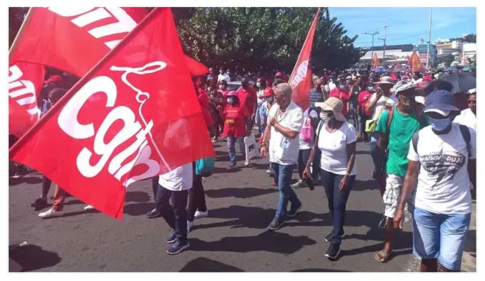 Grève générale en martinique 2021 · trilbiche info