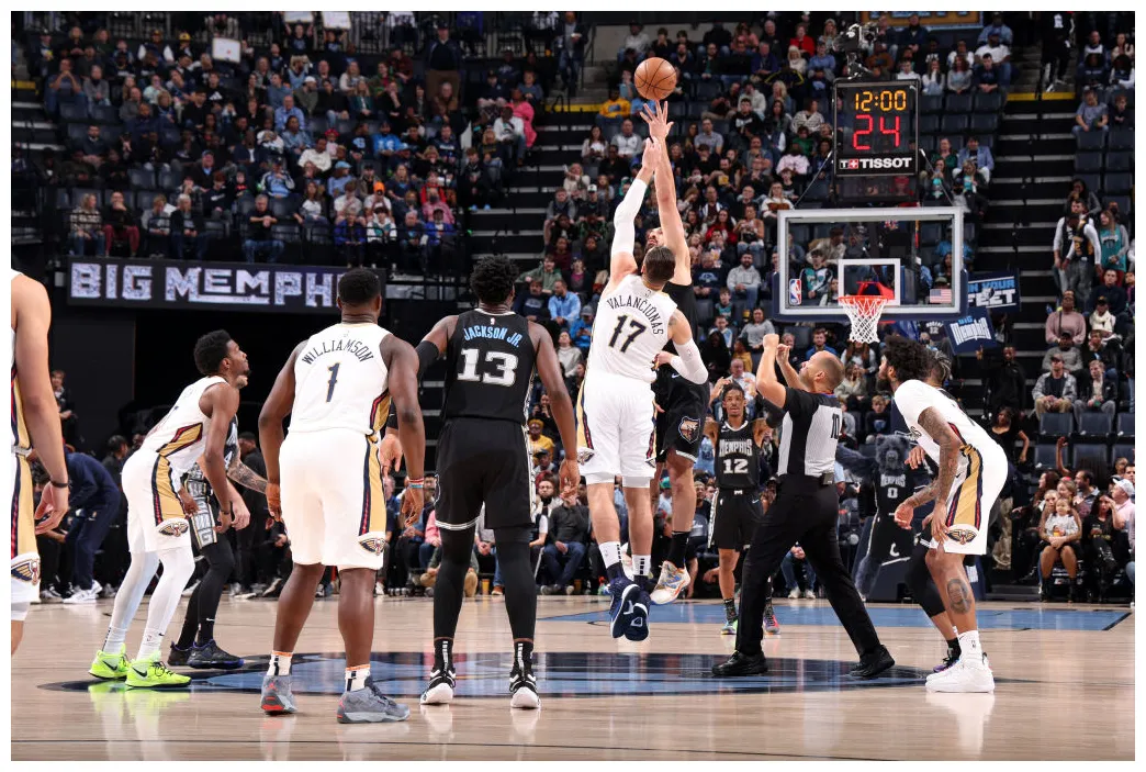 S grizzlies vs. pelicans game action 11/25/22 new orleans