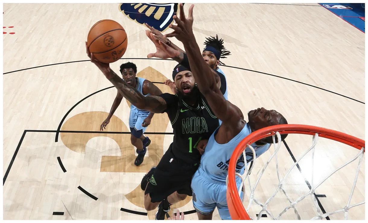 S pelicans vs. grizzlies game action 12/26/2023 new orleans