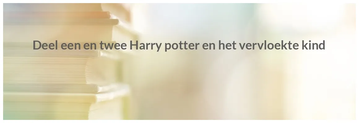 Deel een en twee yoors