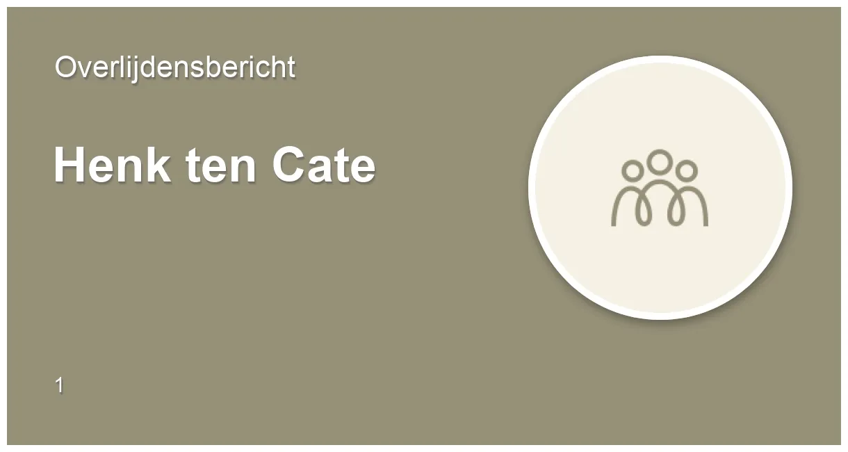 19 november 2013 • overlijdensbericht en condoleances