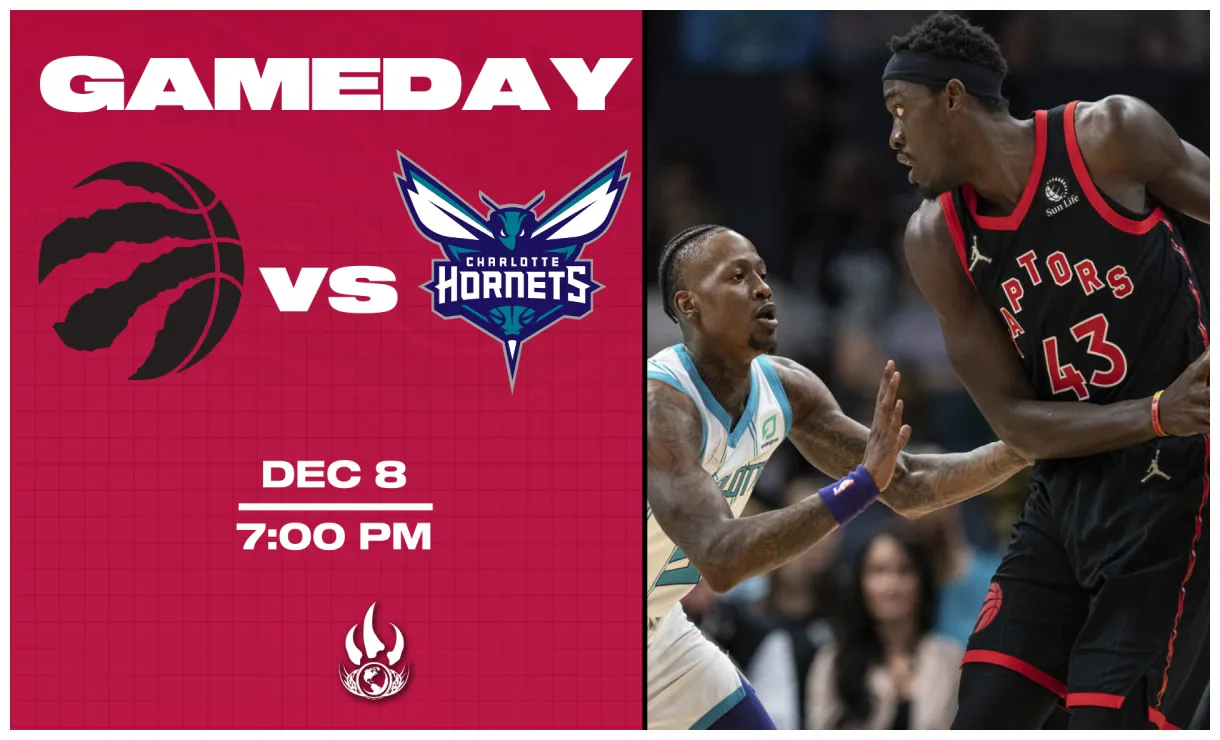 Gameday raptors @ hornets, december 8 raptors republic