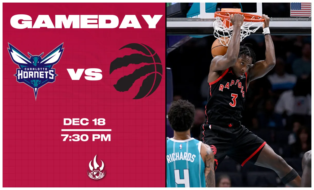 Gameday hornets vs raptors, december 18 raptors republic