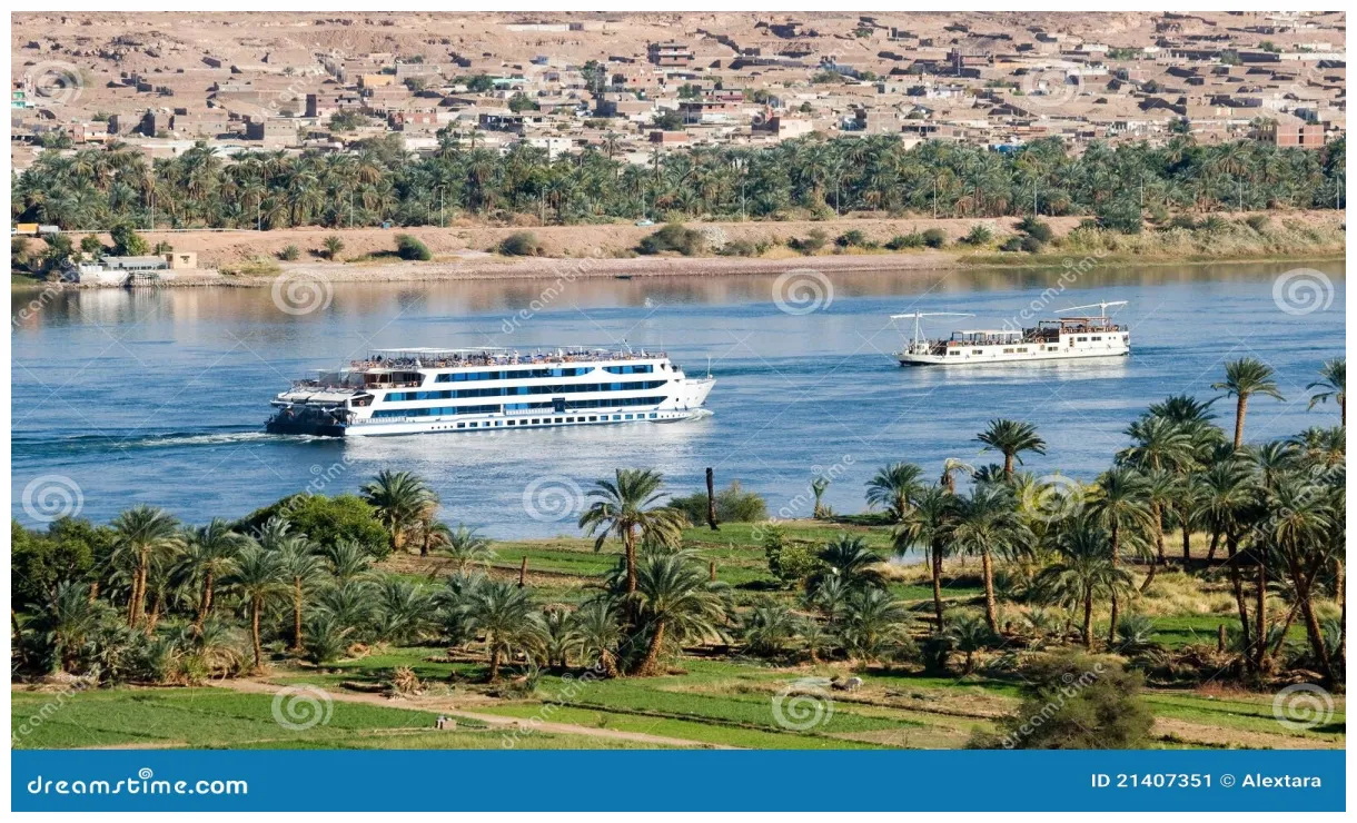 Nave da crociera sul fiume di nilo immagine stock immagine di festa