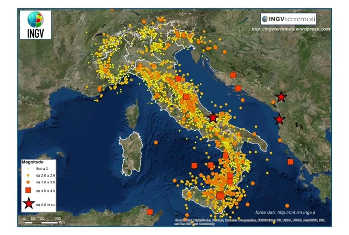 Uno speciale sugli eventi sismici del 2018 in italia