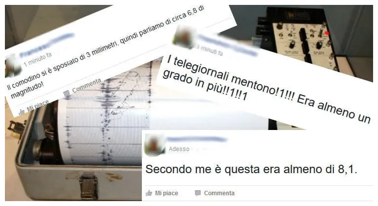 Abolito l’ingv, la magnitudo dei terremoti sarà la media di quella