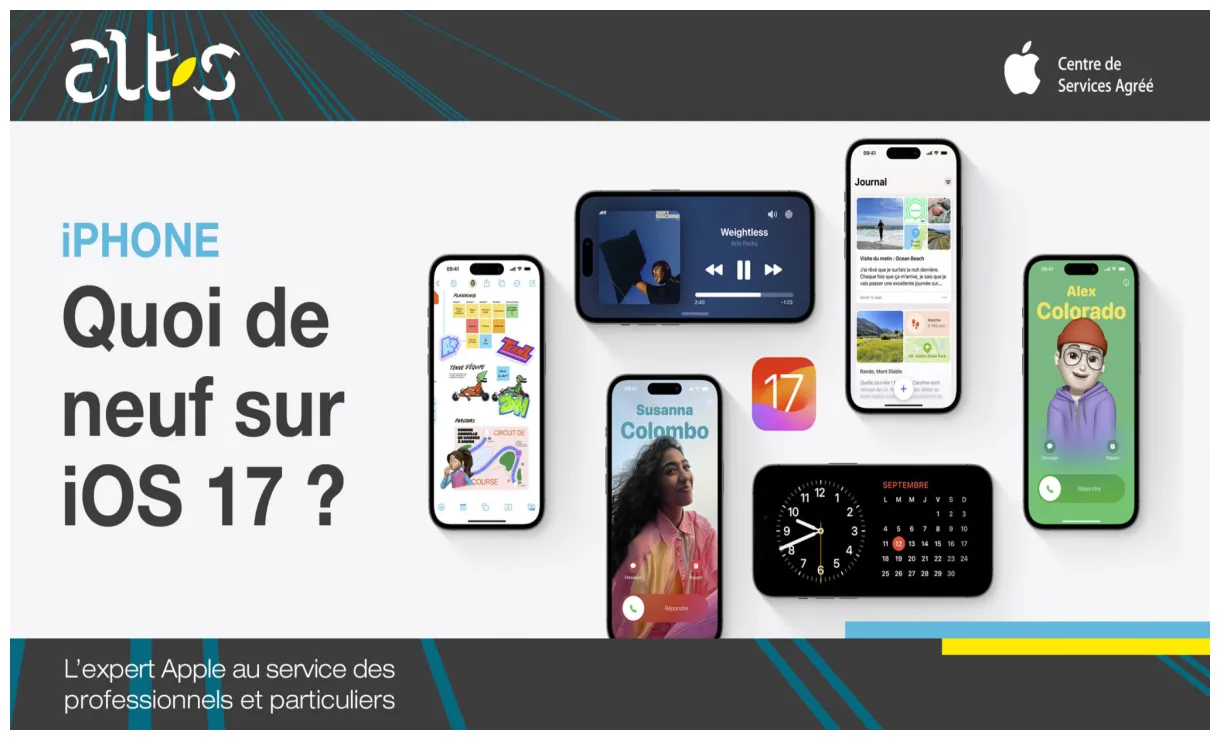 Iphone quoi de neuf sur ios 17