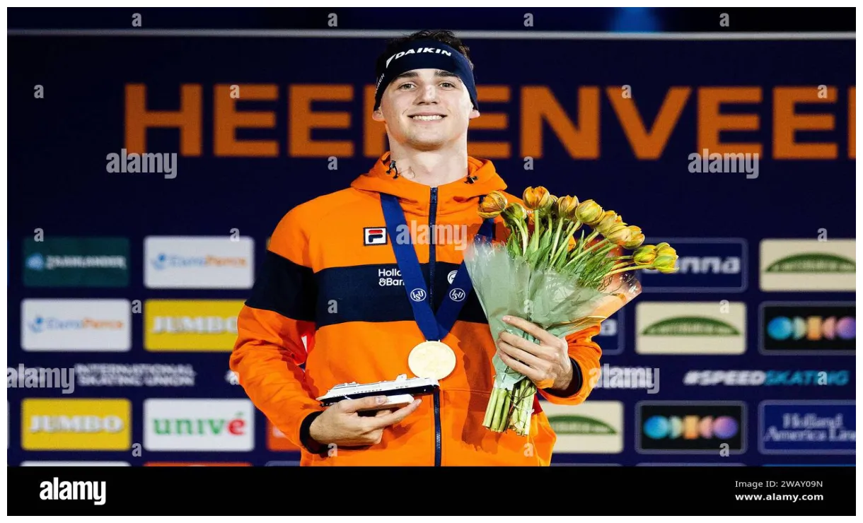 Heerenveen wins gold in the 500 meters at the european