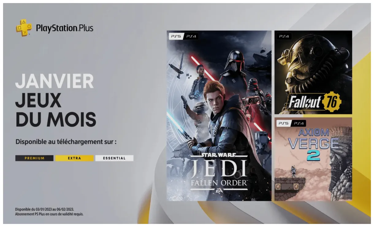 Jeux offert sur le ps+ janvier 2023 state of gaming
