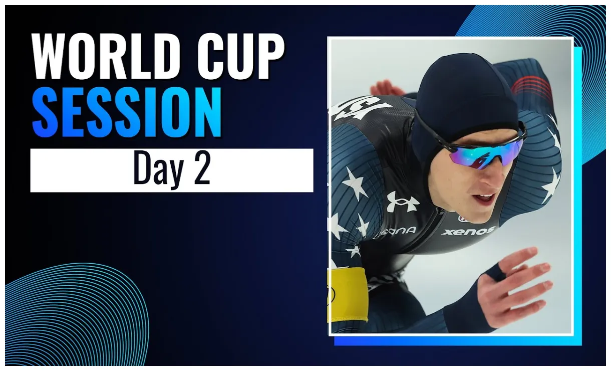 Wisconsin speedskater falls, wins at calgary world cup