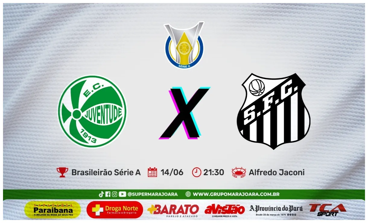 Juventude x santos campeonato brasileiro sÉrie a rádio super marajoara