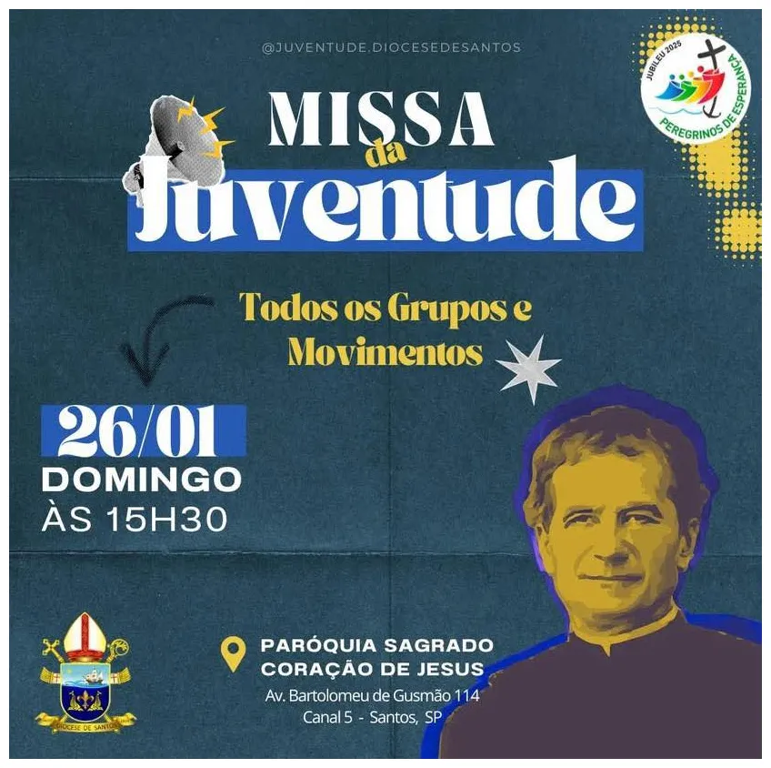 Missa da juventude diocese de santos sp