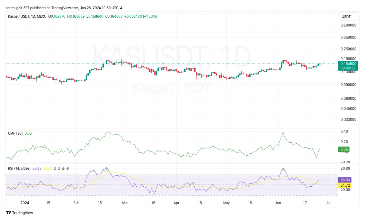 Kaspa kas candlestick graph prediction week 1 january 2026