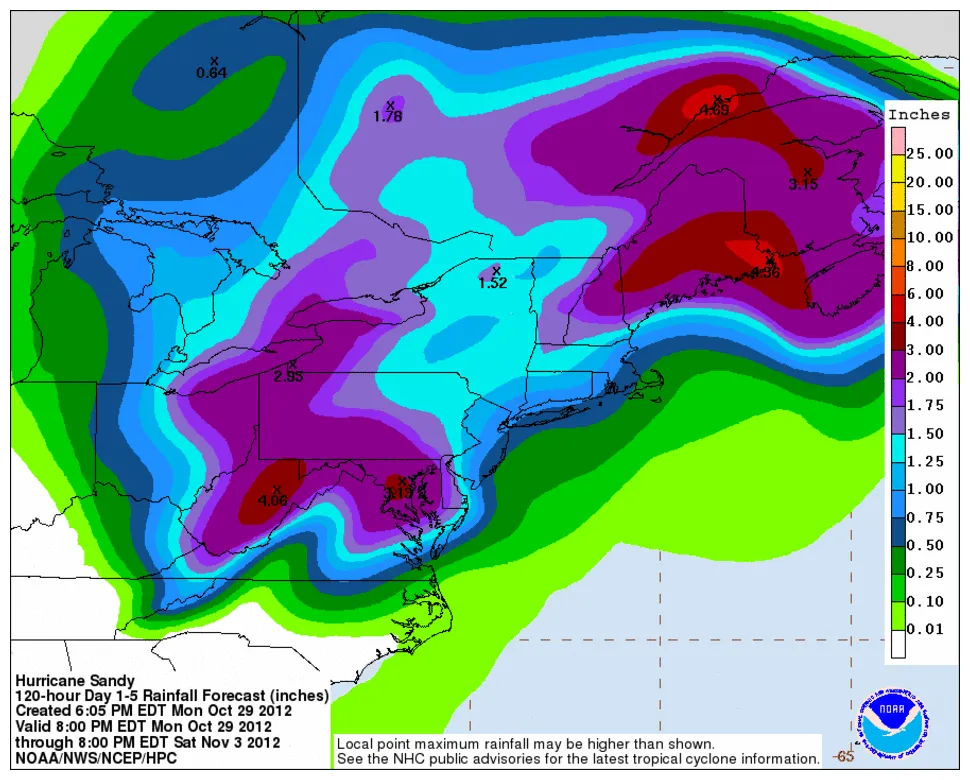 Sandy venijnig slot van orkaanseizoen