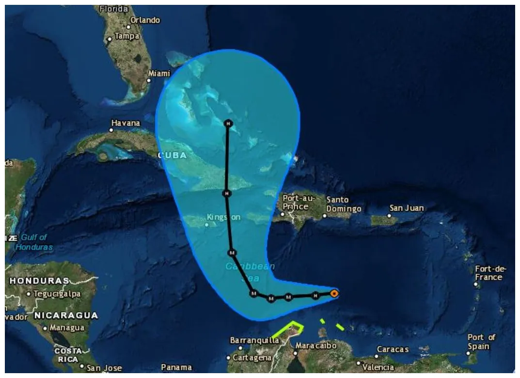 Matthew actief in caribisch gebied