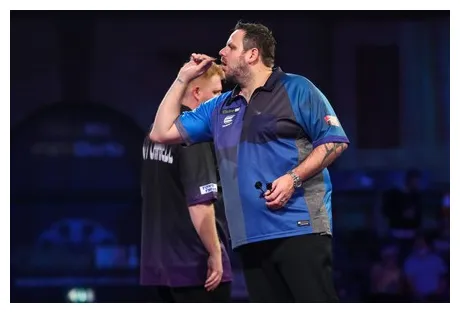 Nitin kumar during pdc world darts editorial stock