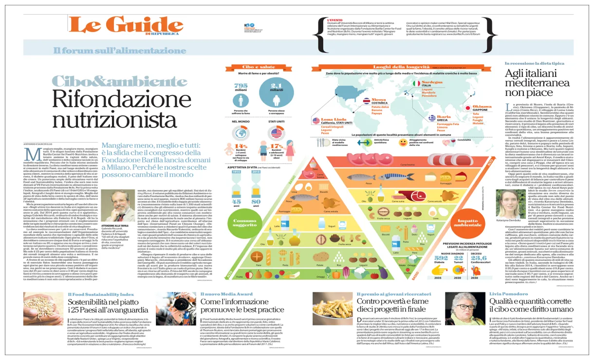 La Repubblica, LE GUIDE on Behance