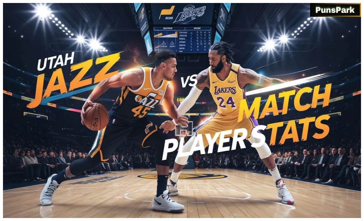 Utah jazz vs lakers match player stats