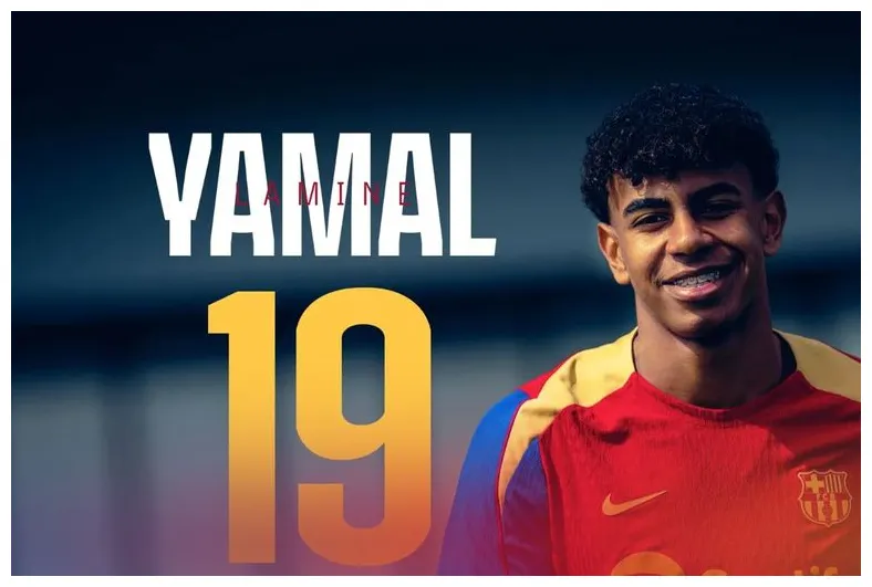 ليس رقم 10.. لامين يامال يرث قميص ليونيل ميسي في برشلونة