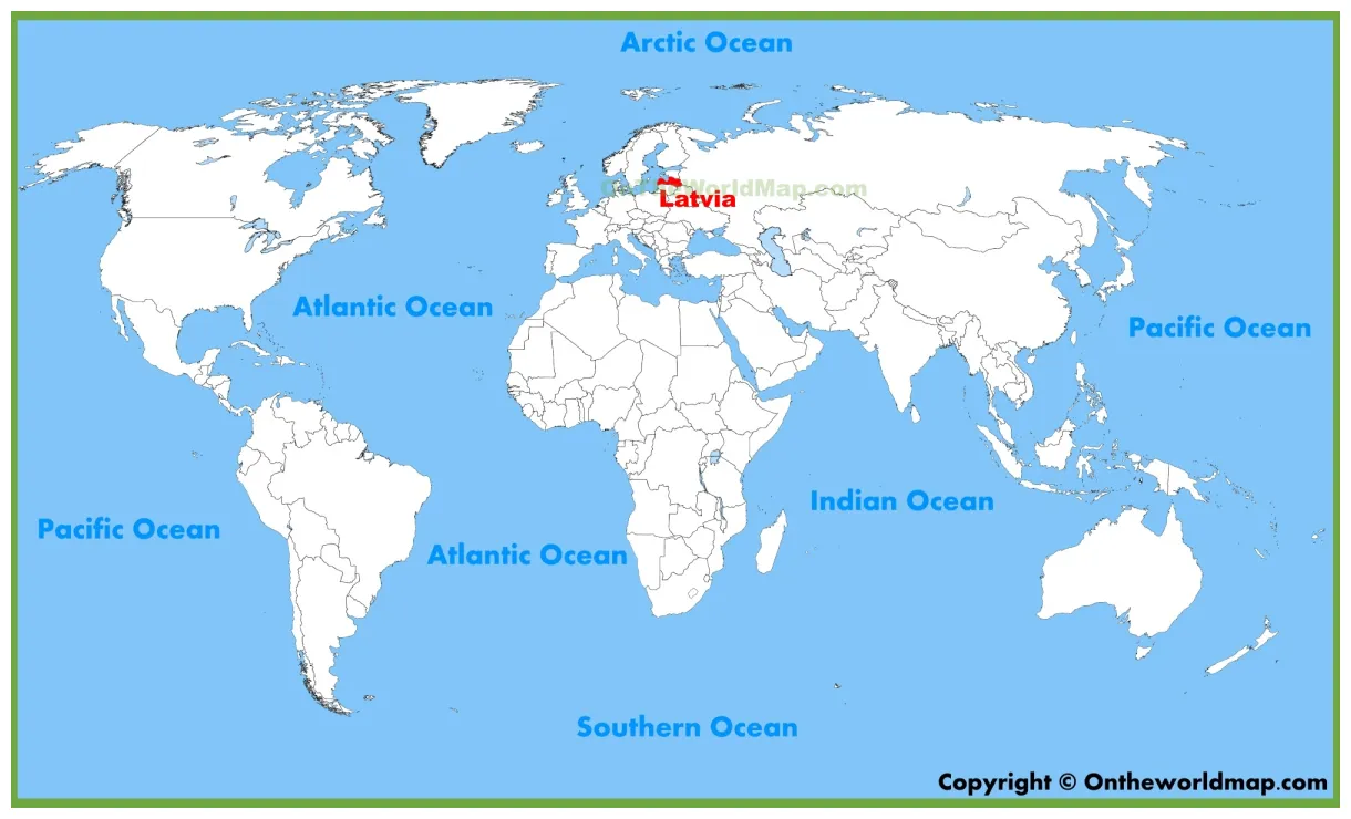 Location on the world map