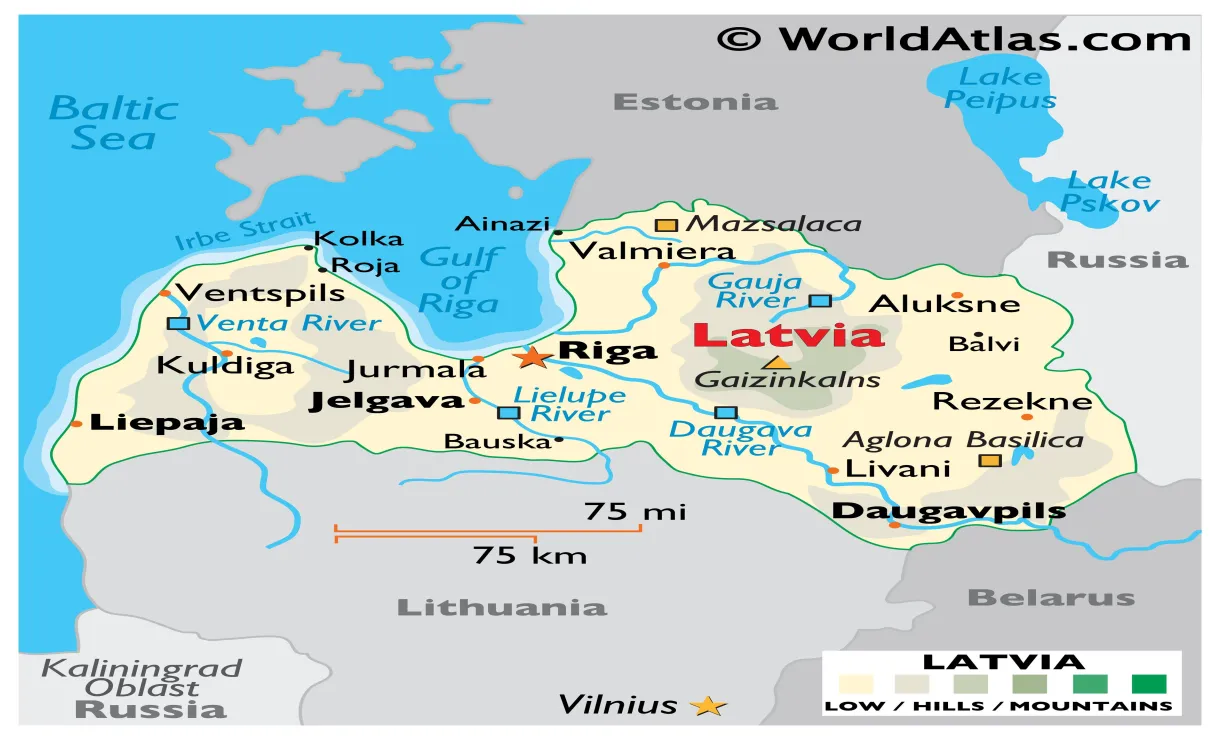 Map / geography of / map of worldatlas