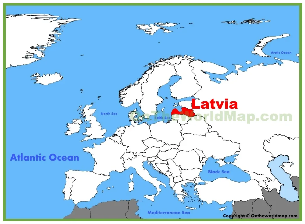 Location on the europe map ontheworldmap