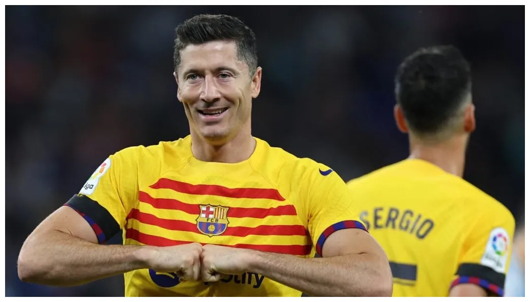 Lewandowski comemora título do espanhol com dancinha; assista - ISTOÉ