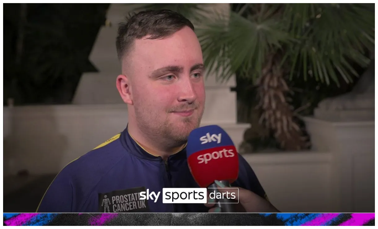 World darts championship luke littler eyes breaking michael van gerwen