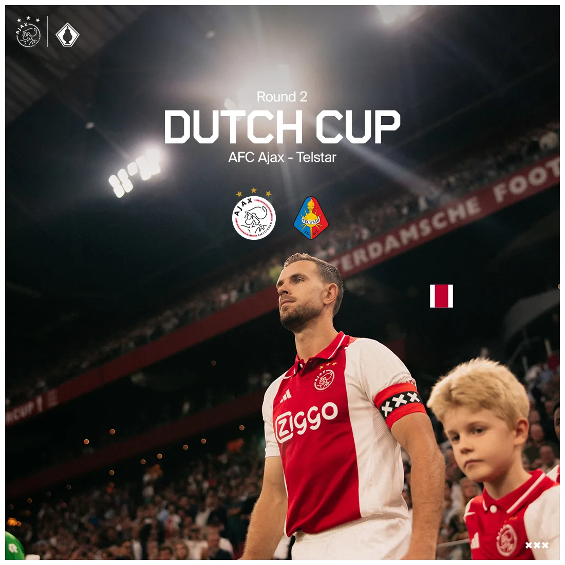 Ajax loot telstar in tweede ronde knvb beker