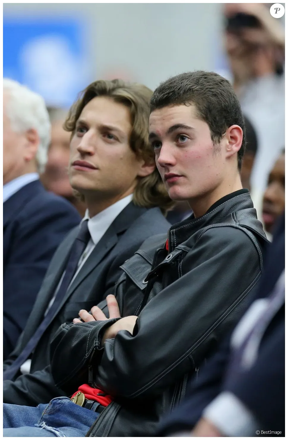 Jean sarkozy et people au meeting de nicolas sarkozy à