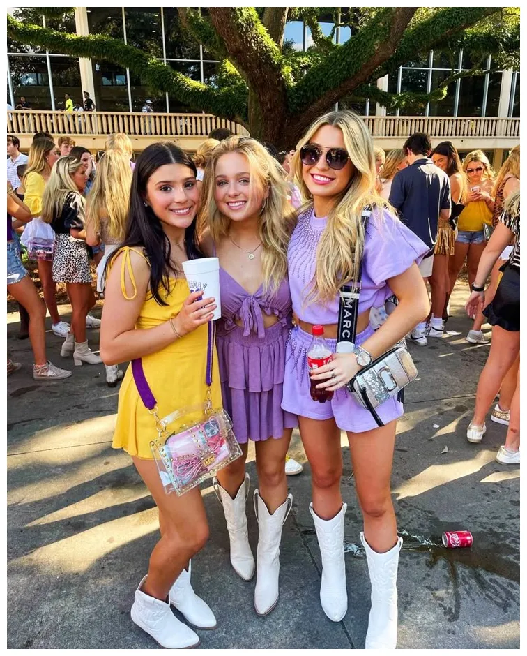 College game day outfits, lsu game day outfit ideas in 2023 college
