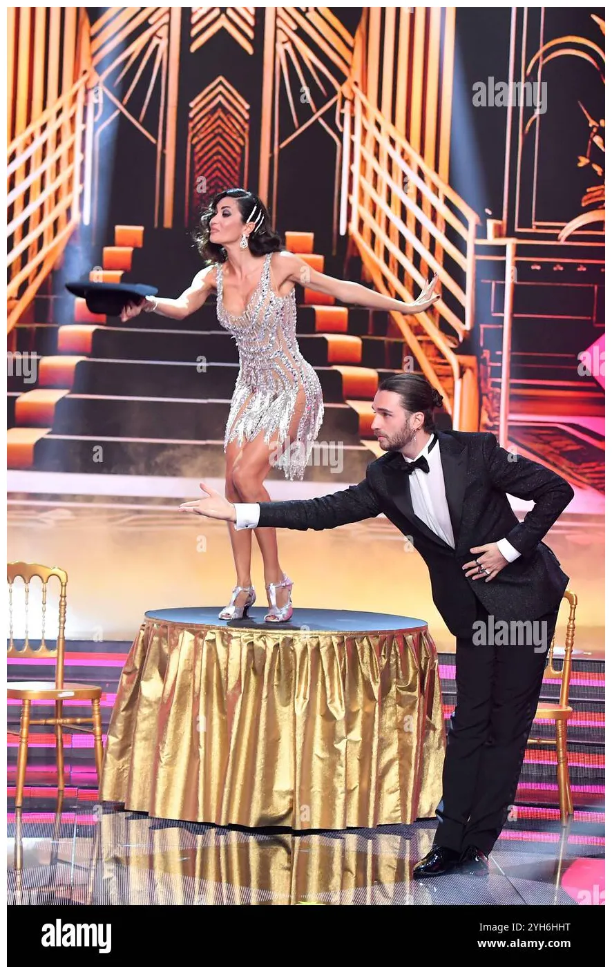 Rome rai studios auditorium of the foro italico. dancing with the