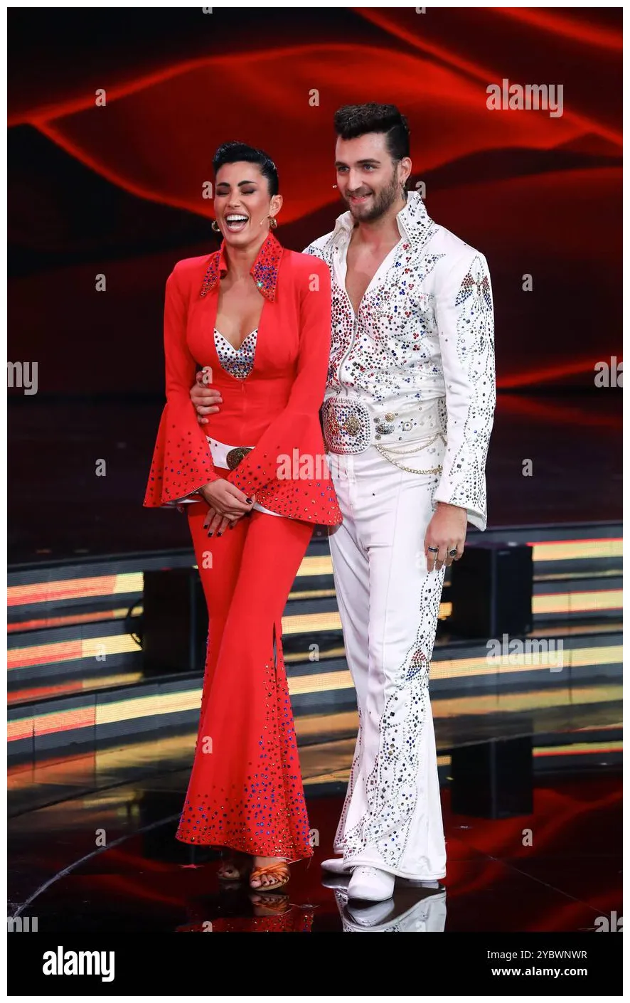 Rome, tv show "dancing with the stars". fourth episode. in the