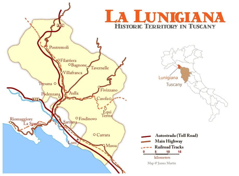 Travel planning map & guide wandering italy