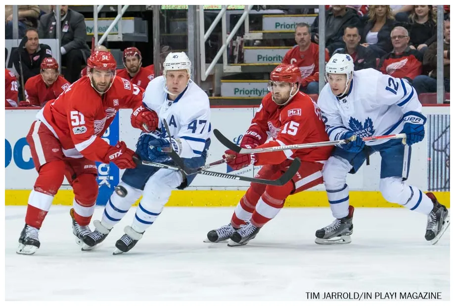 Detroit red wings vs toronto maple leafs april 1 pix in play! magazine