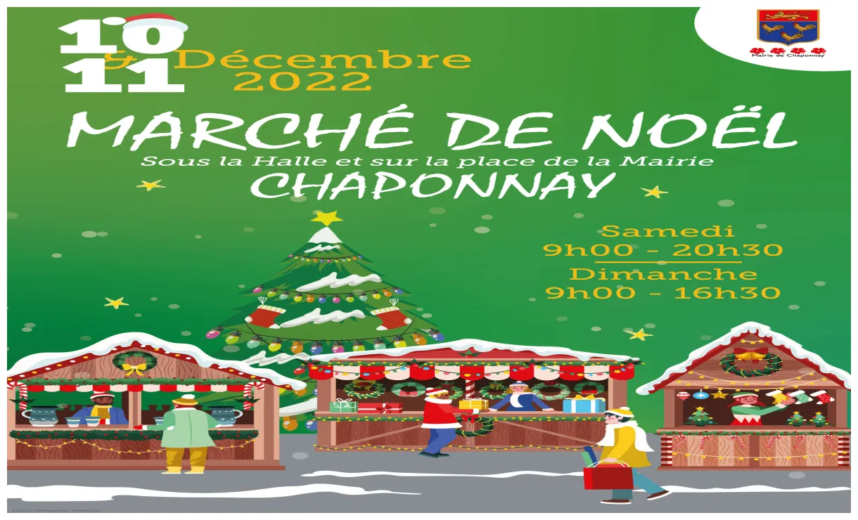 Marché de Noël - Mairie de Chaponnay